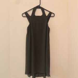 Strap/high neck dress
